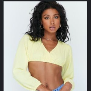 Princess polly cropped open back top